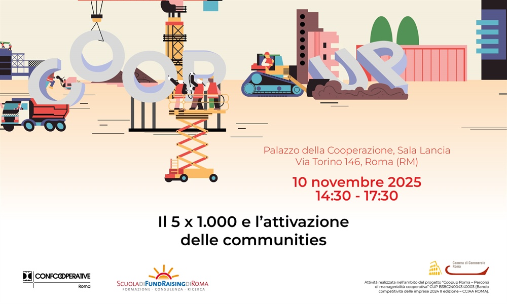 CoopUp: Il 5 x 1.000 e l’attivazione delle communities - Nozioni e strumenti operativi