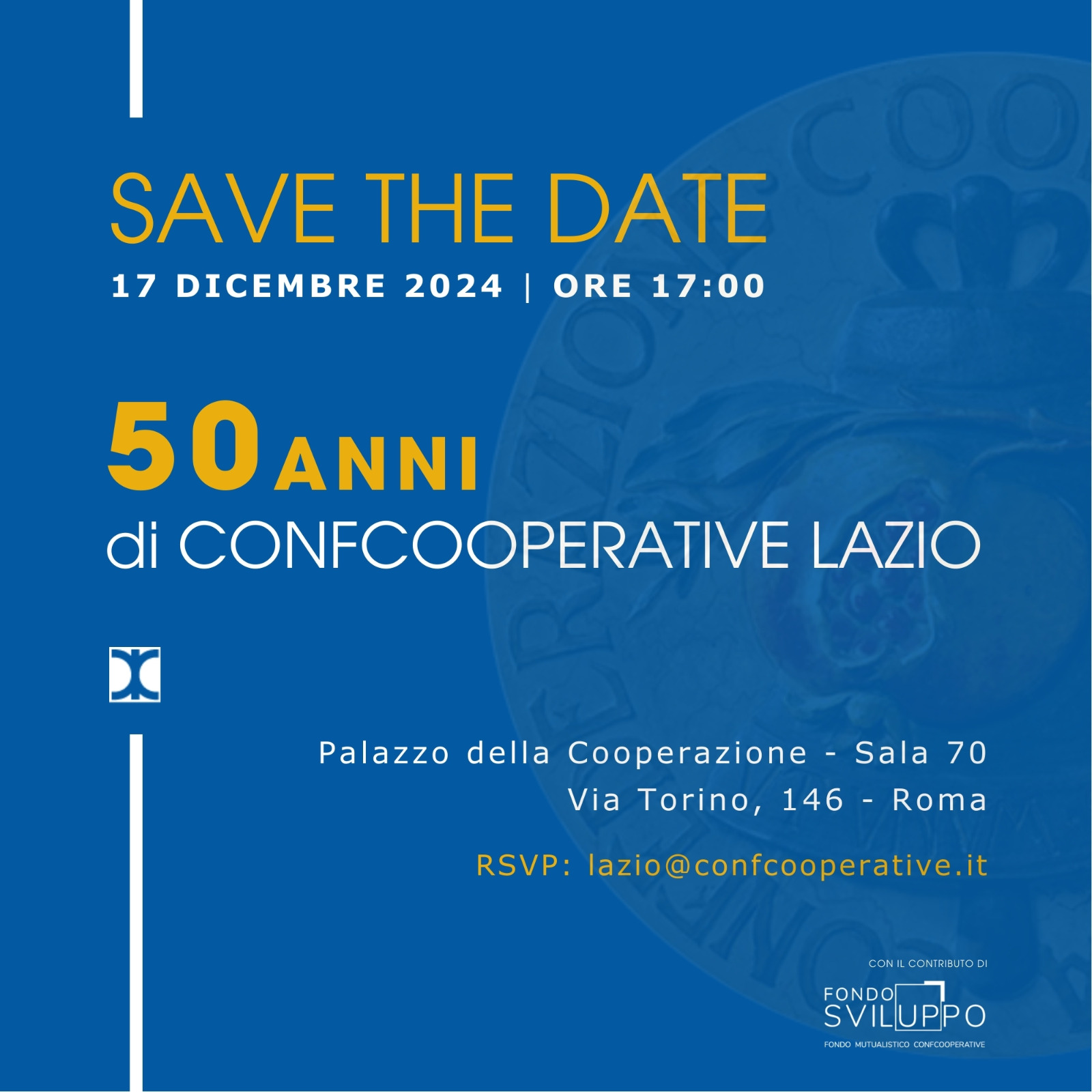 Save the date! 50 anni Confcooperative Lazio